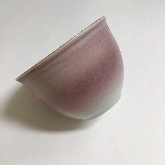 SIGNED Studio Pottery Coffee Cup Handle Pink Green Blue 4” Handmade Mod Teacup - Picture 10 of 15